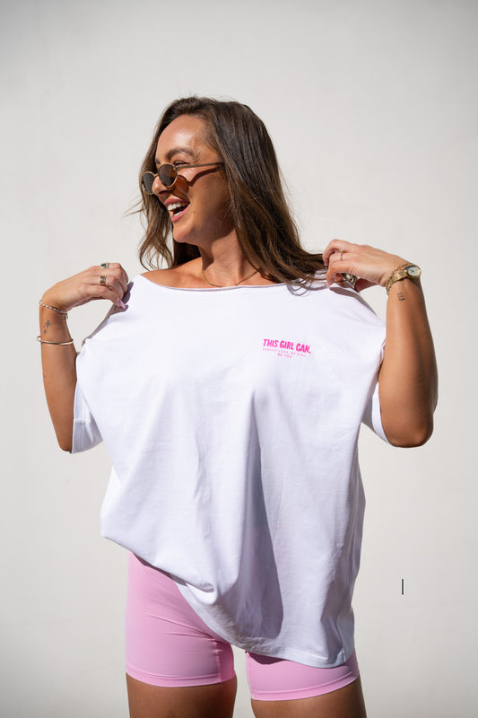 Scoop Neck - White